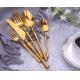 High-grade Stainless Steel Cutlery Set Banquet Tableware Hotel Flatware Matte Gold