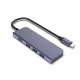 Thin USB Type C Adapter Hub / Apple Macbook USB C Hub To Hdmi Ethernet