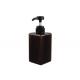 Square Brown Cosmetic PETG Bottle 450ml Large Capacity Reusable