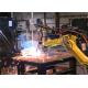 Six Axis Robotic Welding Automation System , Fully Automatic Arc Welding Line
