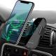 Wireless Car Charger Mount, 10W/7.5W Fast Charging, Adjustable Gravity Air Vent Phone Holder for Car Compatible with iPh