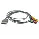 Biolight Direct-Connect Holter ECG Cable For 3 or 5 Lead Snap Connector