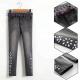 Med Grey Kids Denim Clothes Baby Girl Jeans Pants With Stretch Adjustable Waist