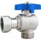 5301B Gas Stove Valve Brass Angle Ball Valve DN15 DN20 for Tap Water Supply with Plastic Pipe Adapter x Flex. Female Nut