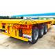 40 Ton Payload Three Axle Flatbed Semi Trailer 40ft Long 12R22.5 Tubeless Tire