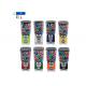 6 Pieces Coin Gumball Vending Machine With Hopper And Chute Door
