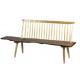 America style solid wood 3 seater Windsor bench furniture