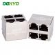 DGKYD59212288GWA1DY1E022 Multi Port RJ45 Connector Without Light And Filter, Network Port Socket Stacked Interface