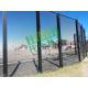 358 Anti Climb Security Fence Black Powder Coated Clear View
