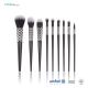 BSCI 9PCS Wooden Handle Makeup Brushes With Synthetic Hair