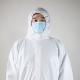 Acid Resistant White 40021-1 Disposable Hooded Coveralls