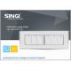 Control lighting switch electronic Wall switch with 3 gang 2 way high quality modern light switches
