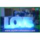 3x1.2m Inflatable Lighting Decorations Love Letters For Wedding With Nylon Cloth