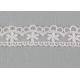 Floral Embroidered Lace Trim Scalloped Mesh Lace Ribbon For Fashion Dress