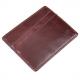 0.2cm CDR Handcrafted Leather Wallets Crazy Horse Craft Minimalist 10x8cm