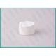 28/410 White Ribbed Screw Top Caps / Plastic Bottle Lids For Cosmetics