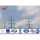 High Voltage Hot Dip Galvanized Steel Power Pole For Electrical Transmission