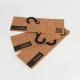 Eco Friendly Custom Printed Natural Brown 400gsm Kraft Paper Hanger Sample Card For Fabric