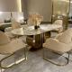Luxury Italian Modern Marble Dining Table High Gloss Home Furniture For Dinning Room