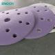 120 Grit Car Sanding Discs Abrasive Ceramic Sandpaper Pads Sheets Round Back Velvet Purple 6 Inch