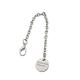 Custom Engraved Metal Chain Bag Tags Round Hanging Tags For Hand Bag Identification