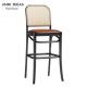 French Bistro Rattan Cafe Bar Stools White Rattan Counter Height Bar Stools With Backs