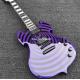 High quality shaped electric guitar purple paint circle black veneer rosewood fingerboard FREE shipping costs