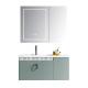 Waterproof Space Aluminum Bathroom Cabinet Smart Mirror Ceramic Integrated Basin