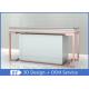 Rose Gold Glass Jewellery Shop Display Counter / Jewelry Counter