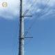 Self Support Galvanised Power Pole 132KV 138KV 32m 60-90 Degree