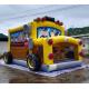 School Bus Inflatable Bouncer Jumping House 7mL*5mW*4mH