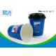 Disposable Insulated Paper Coffee Cups 12oz Printed By Water Based Ink