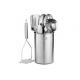 10pcs Stainless Steel Kitchen Utensil Sets , Spatula Set For Nonstick Cookware