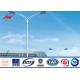 ISO Standard Solar Street Light Poles , Tubular Steel Pole 6-15m Color Customized