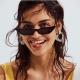Outdoor Anti Glare PC Glasses UV400 Cat Eye Hot Sale Sunglasses