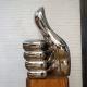 Decoration Hand Shape Stainless Steel Sculpture Artists Mirror Polished 120cm