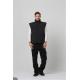 100% Polyester Lining Cold Weather Workwear 180gsm Black Winter Vest Mens