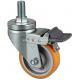 6744-86A Edl Medium 4 300kg Threaded Brake TPU Caster for Smooth and Stable Operation