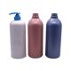 Cap Type Pump 1000mL Capacity Round Bottles for Customized Color Lotion Body Wash