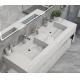 Bianco Carrara Engineering Stone Bathroom Vanity Countertops