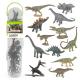 Dinosaur Model Playsets 12 PCS Mini Pachycephalus Stegosaurus Triceratops Brachiosaurus Toys  for Boys Girls Kids