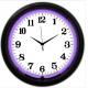 12V 500MA Neon Light Clocks 9.0 Kgs Blank Neon Clock Purple