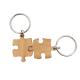 Bamboo Wooden Matching Puzzle Keychain Engraving UV Printing