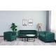 Italian 3+2+1 furniture modern couches living room furniture tufted green velvet furnisher sofa set velvet couch