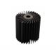 Precision Small 50mm Aluminum Heat Sink With Black Anode Treatment