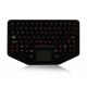 Ip68 Dynamic Sealed Silicone Industrial Keyboard Desktop With Backlight