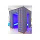 Black Inflatable Led Photo Booth Square Shape Fire Retardant Convenient Installation
