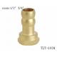 TLY-1034 1/2-2 Female equal brass nut plug NPT copper fittng water oil gas connection matel plumping joint