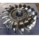 Stainless steel 0Cr13Ni4Mo Forged CNC Pelton Turbine Runner / Pelton Wheel with Diameter Below 2.5m