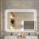 Bathroom mirror lamp square smart make-up mirror light hotel led anti-fog waterproof PIR time date temperature show